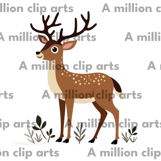 Deer Cartoon clipart