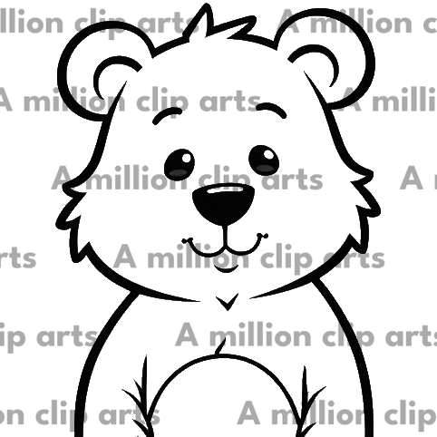 Bear Outline clipart