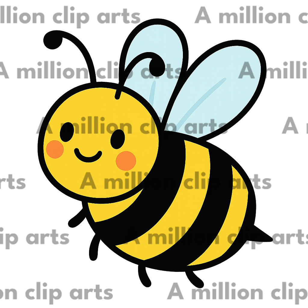 Smiling Bee clipart
