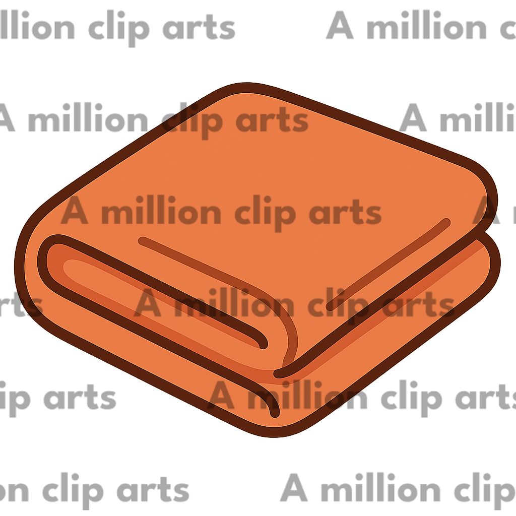 Orange Blanket clipart