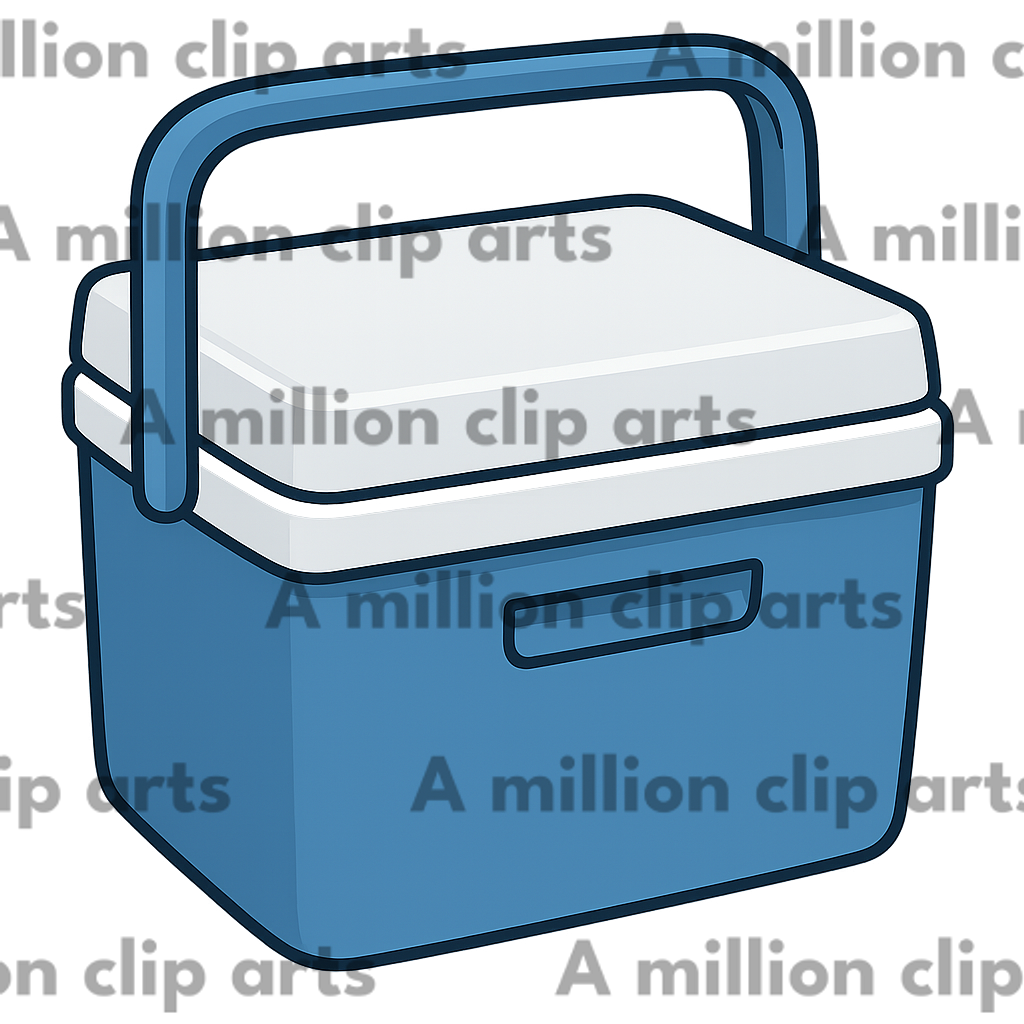 Blue Cooler clipart