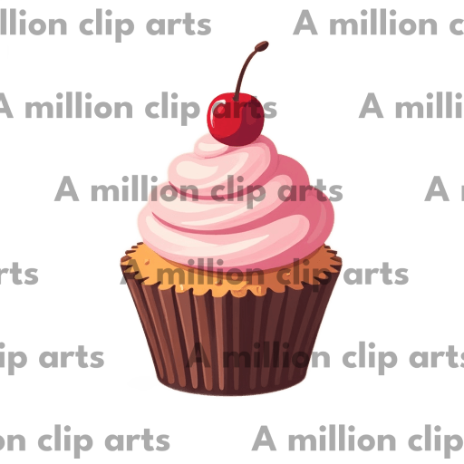 Cherry Cupcake clipart