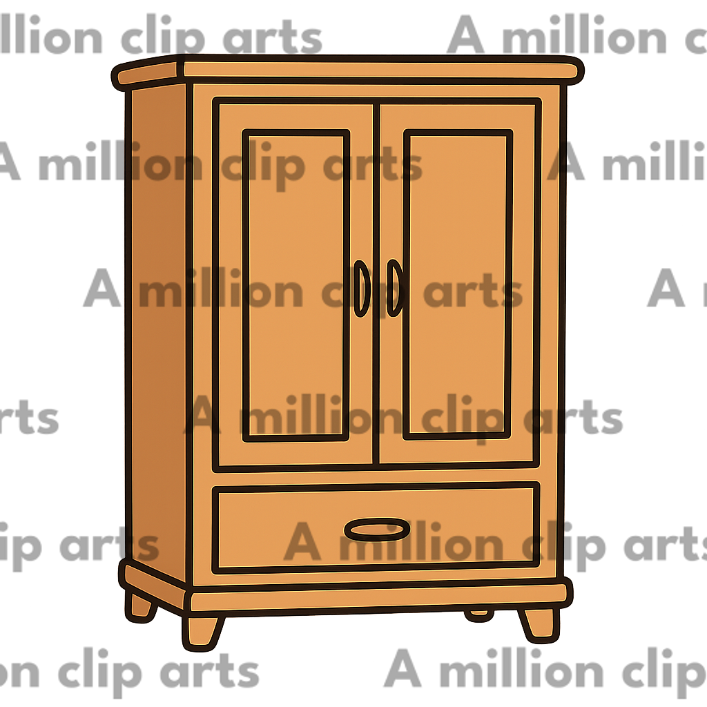 Wooden Cabinet clipart