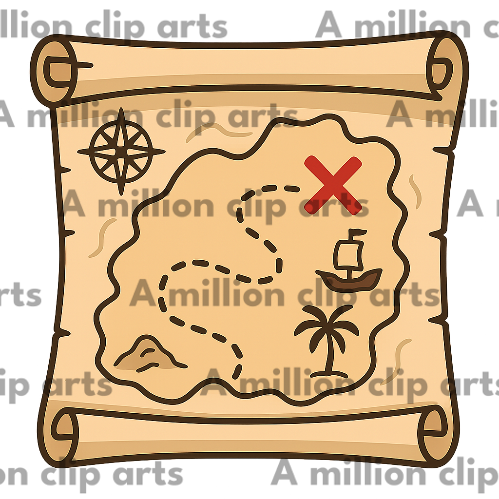 Treasure Map clipart