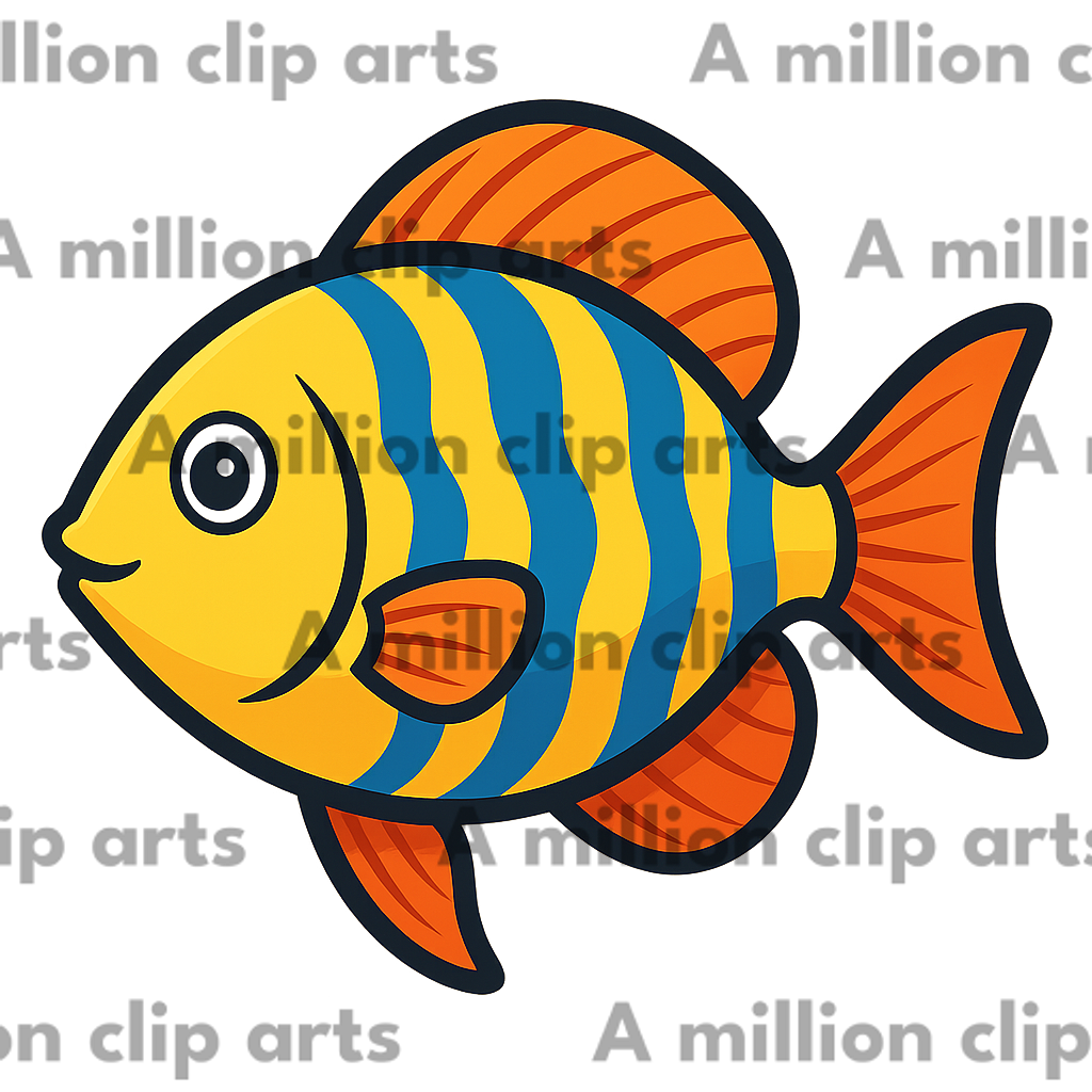 Striped Fish clipart
