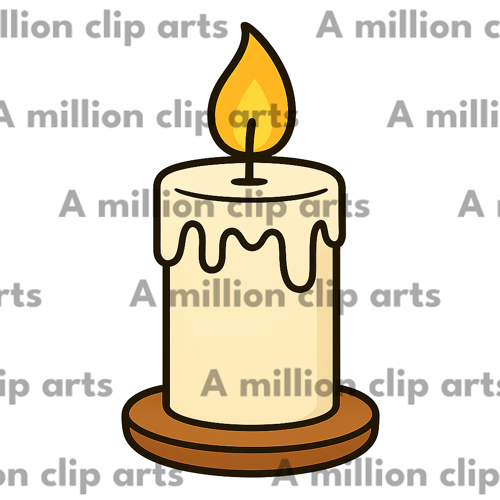 Lit Candle clipart