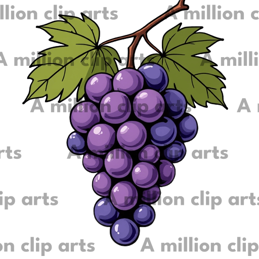 Purple Grapes clipart