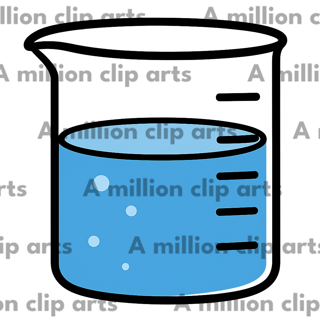 Blue Beaker clipart