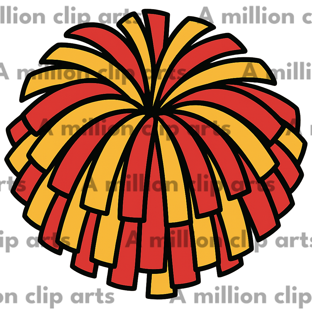 Cheerleading Pom-Pom clipart