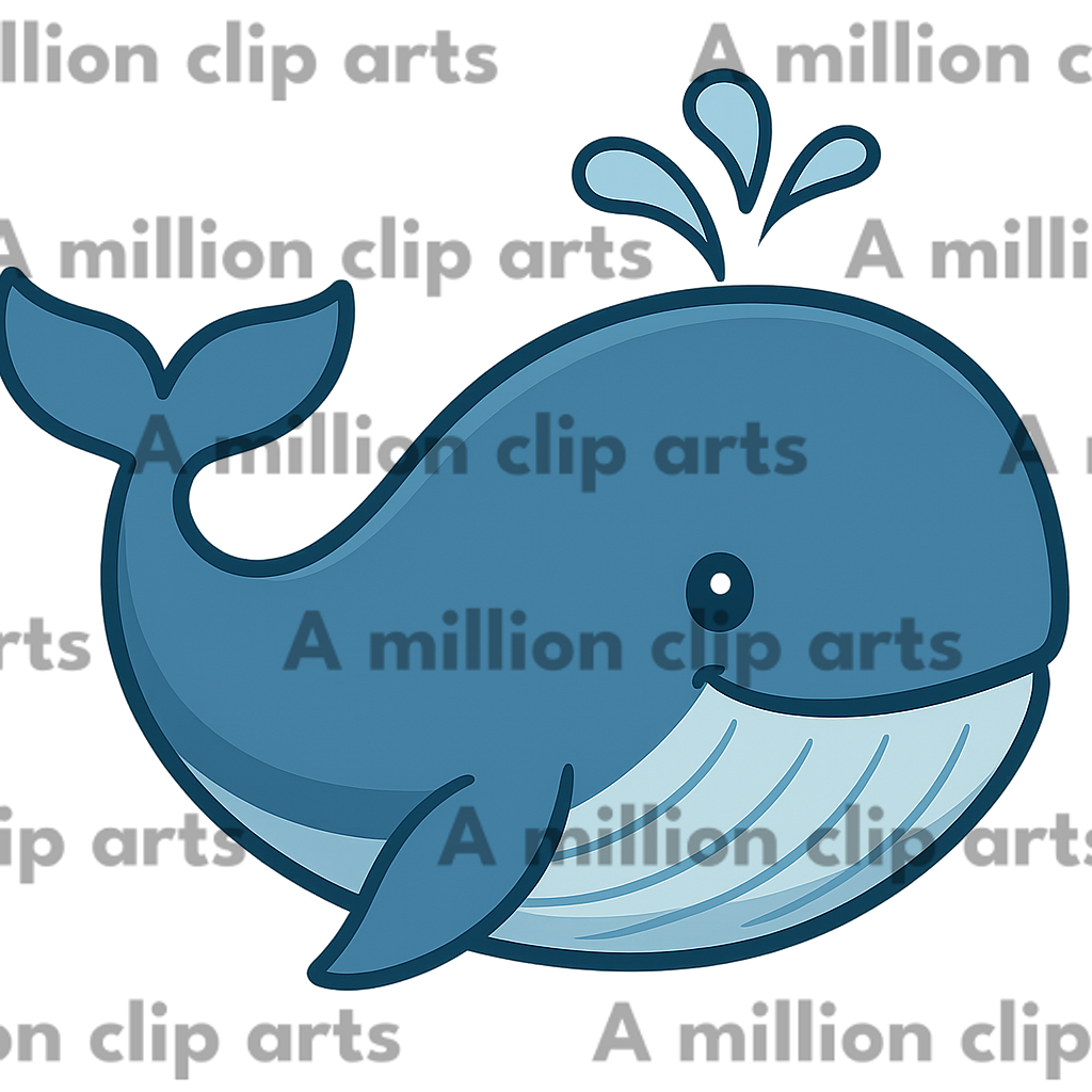 Cartoon Whale clipart