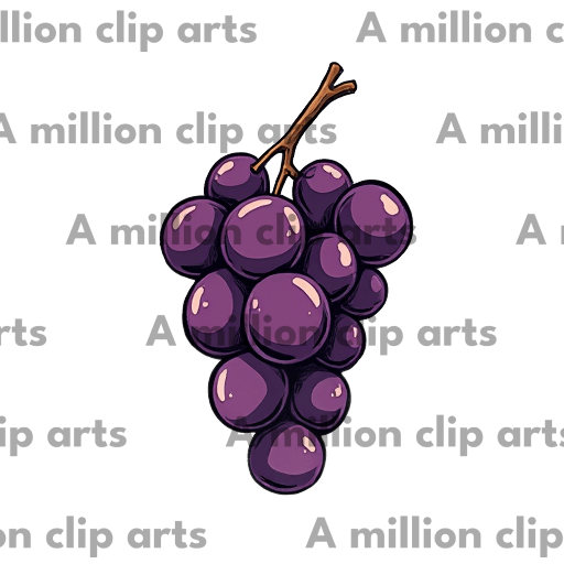 Purple Grapes clipart