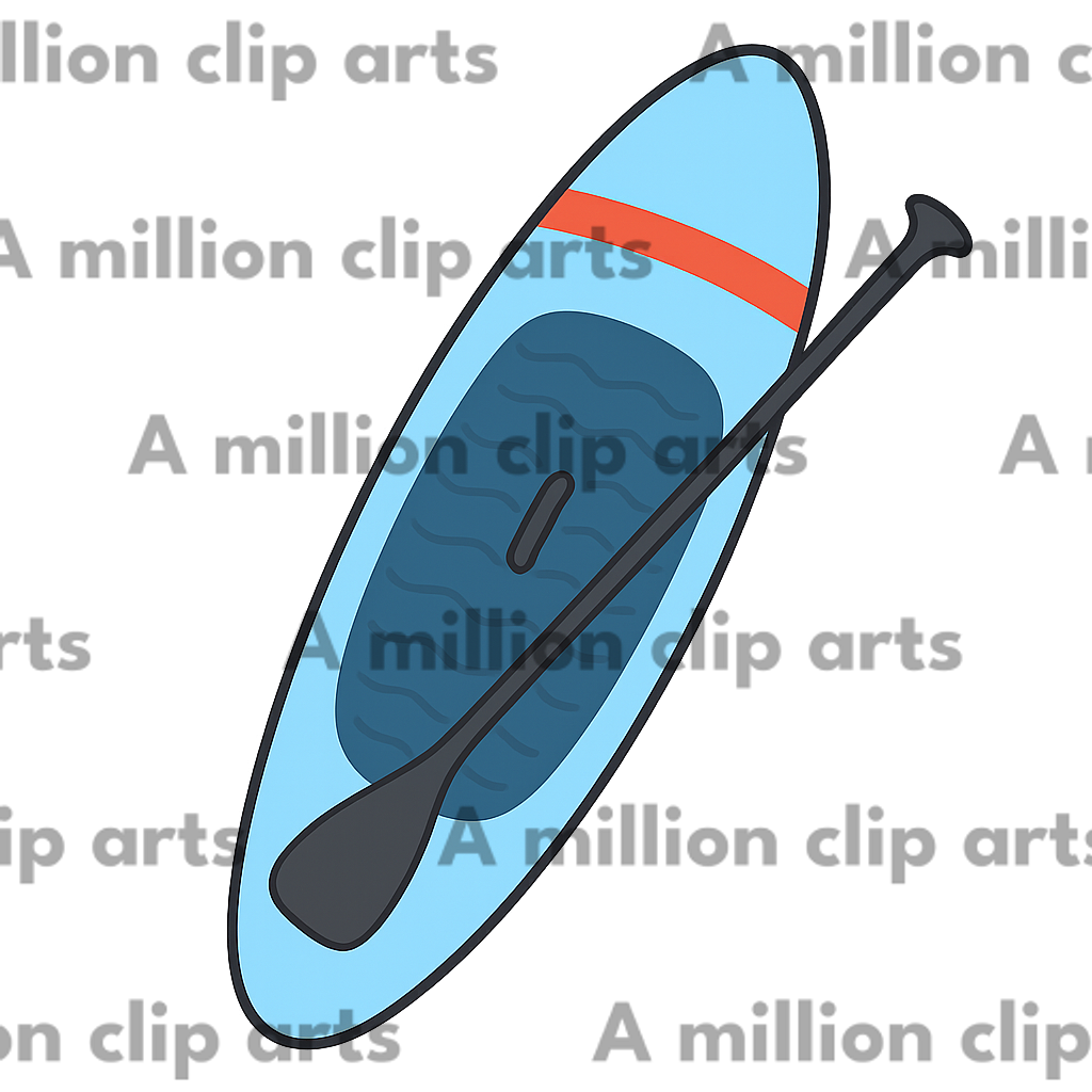 Paddleboard clipart