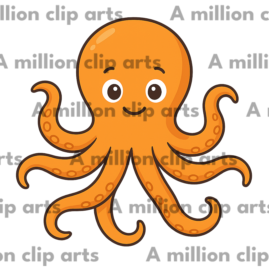 Happy Octopus clipart