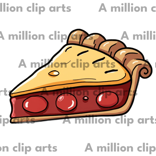 Cherry Pie Slice clipart