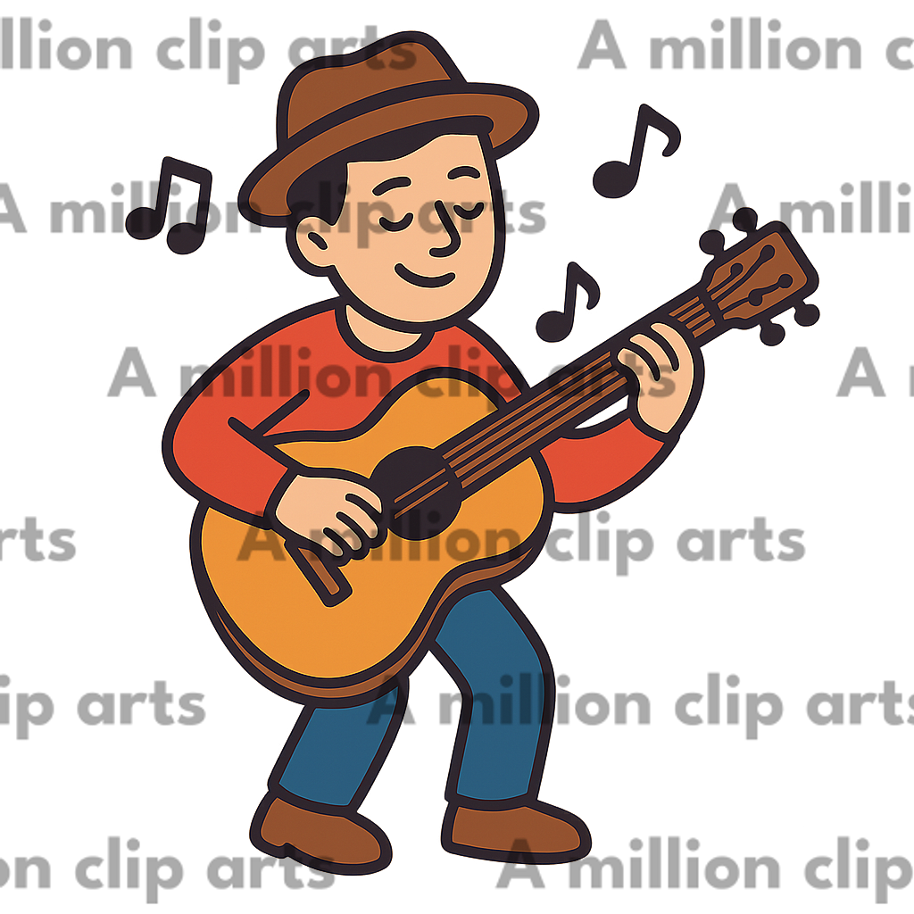 Guitar Player clipart