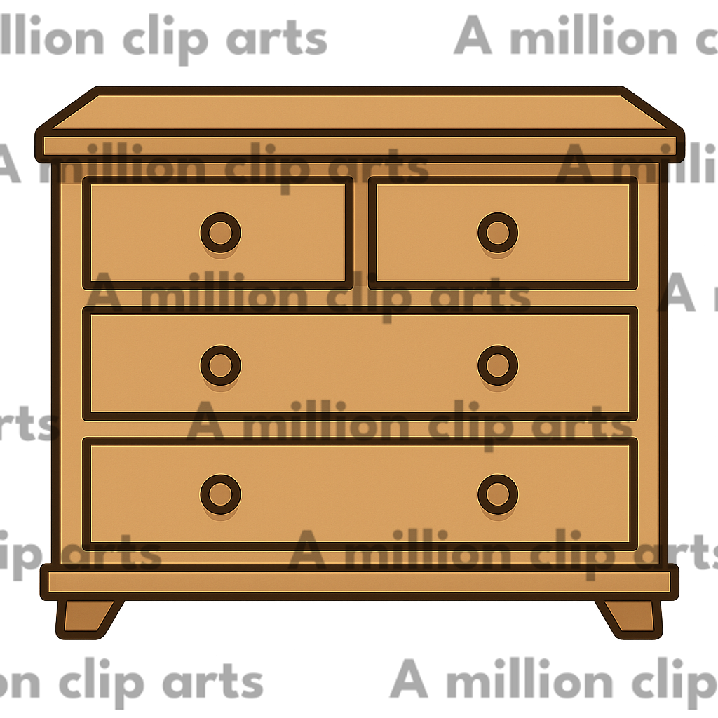 Wooden Dresser clipart