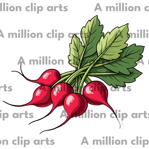 Red Radishes clipart