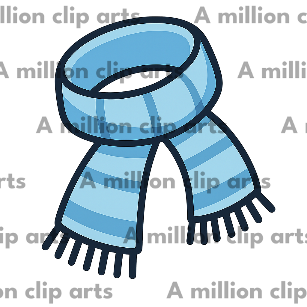 Striped Scarf clipart