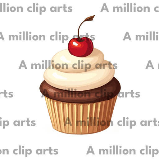 Cherry Cupcake clipart