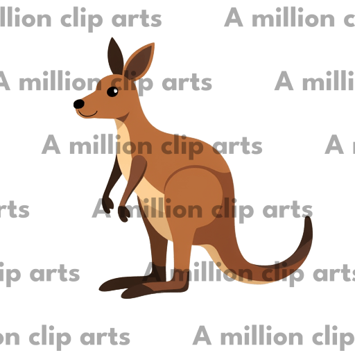 Cartoon Kangaroo clipart