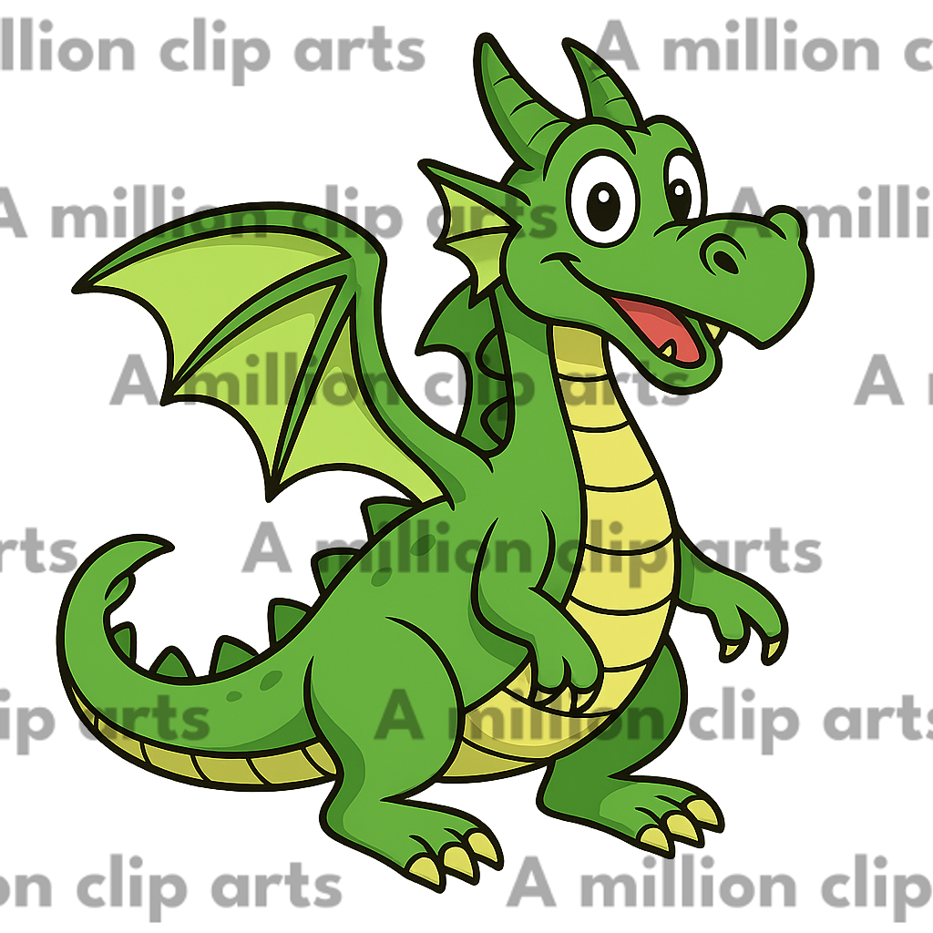 Happy Dragon clipart