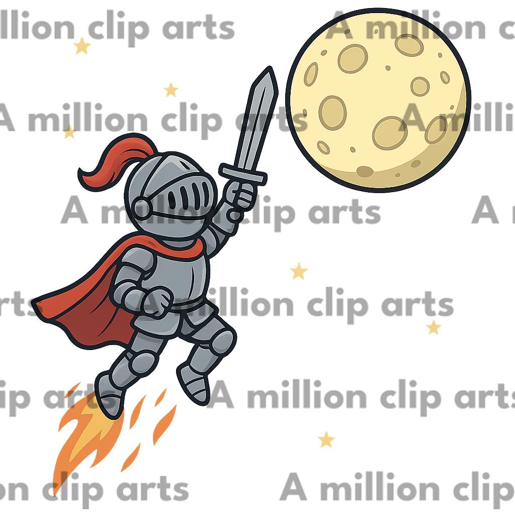 Flying Knight clipart