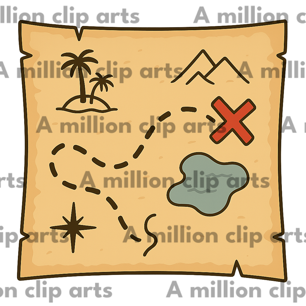 Treasure Map clipart
