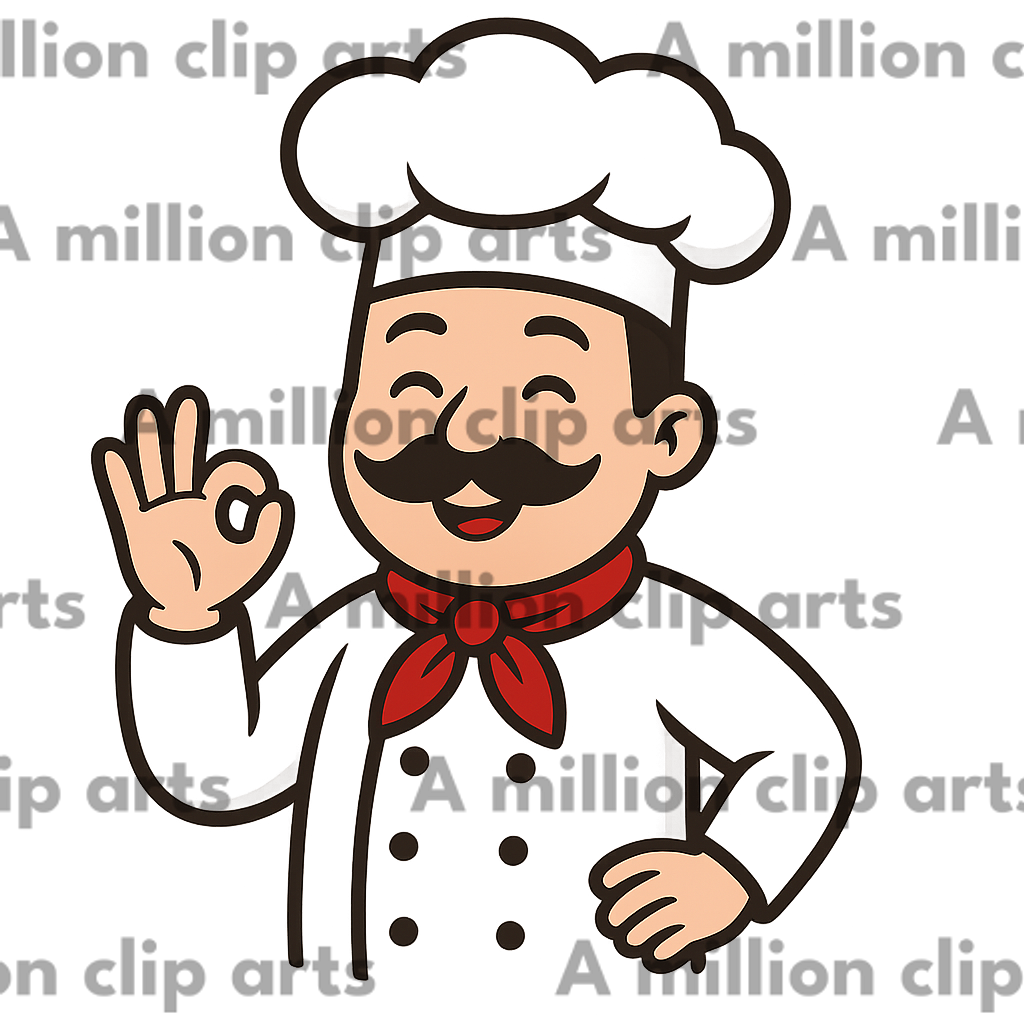 Happy Chef clipart