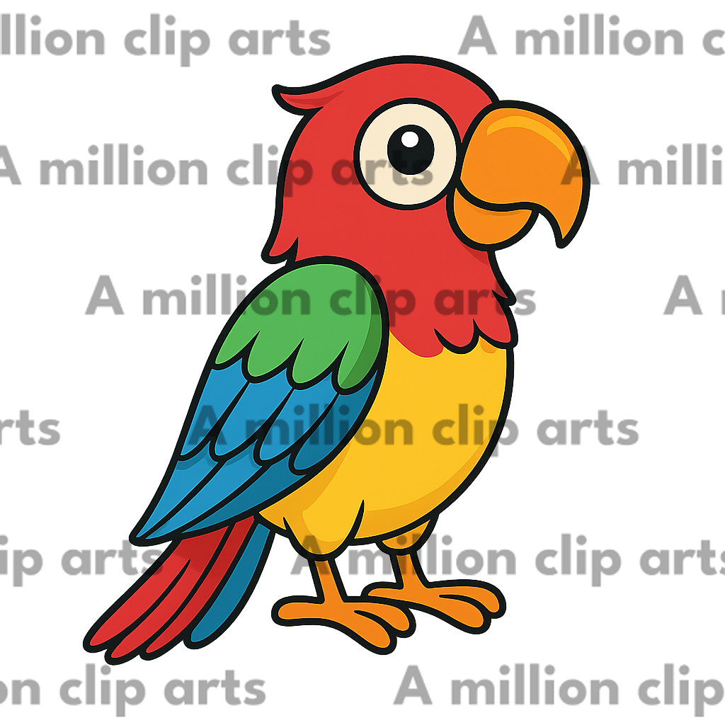 Colorful Parrot clipart
