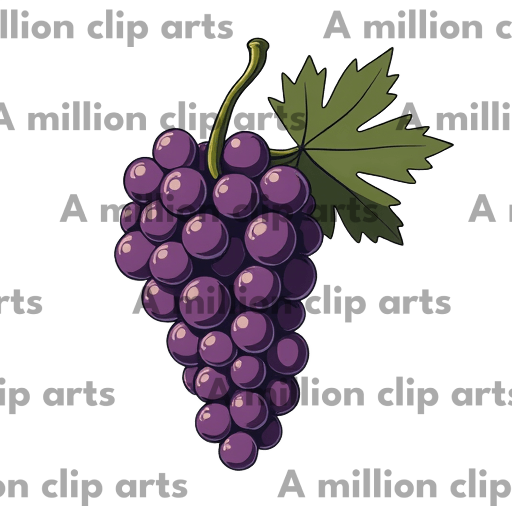 Purple Grapes clipart