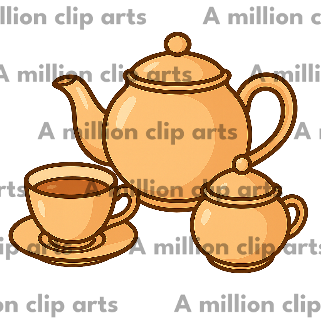 Tea Set clipart