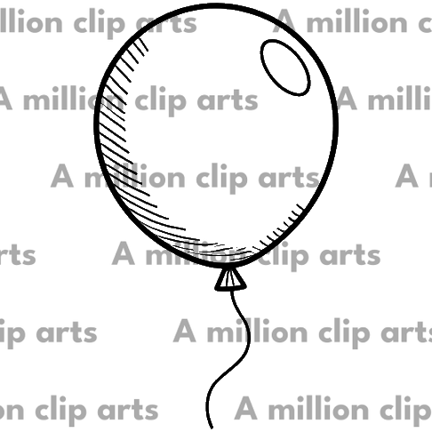 Balloon Sketch clipart