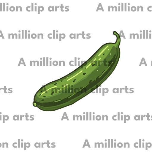 Green Cucumber clipart