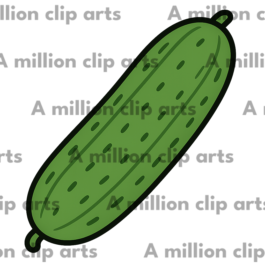 Green Cucumber clipart