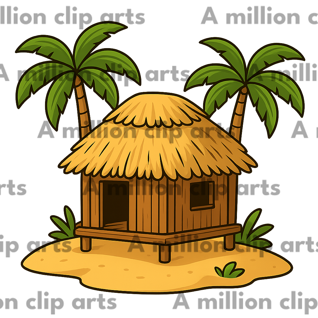 Tropical Hut clipart