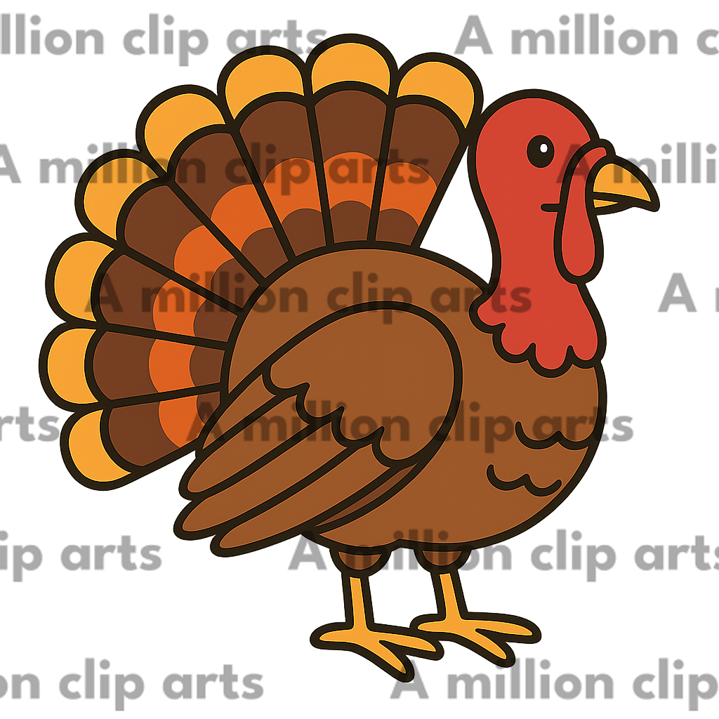 Cartoon Turkey clipart