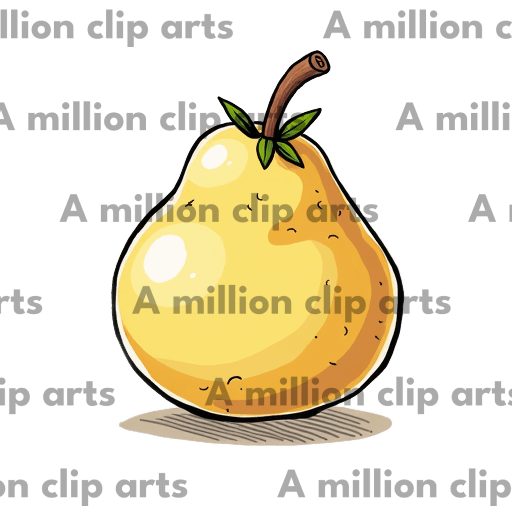 Yellow Pear clipart