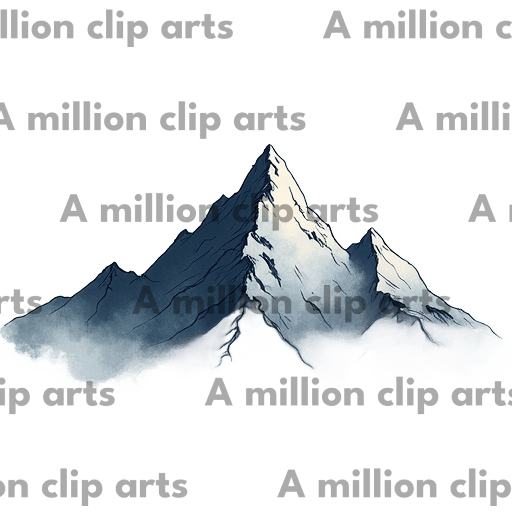 Snowy Mountain clipart