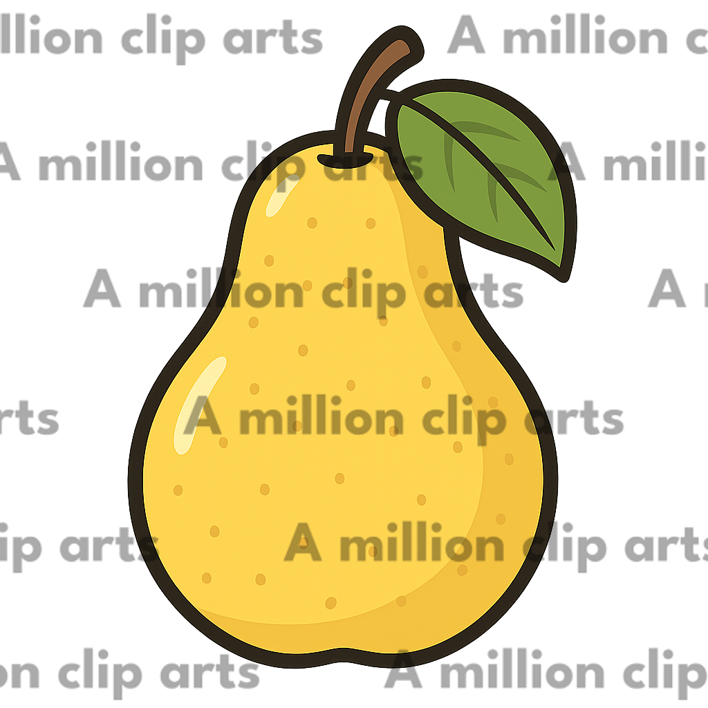 Yellow Pear clipart
