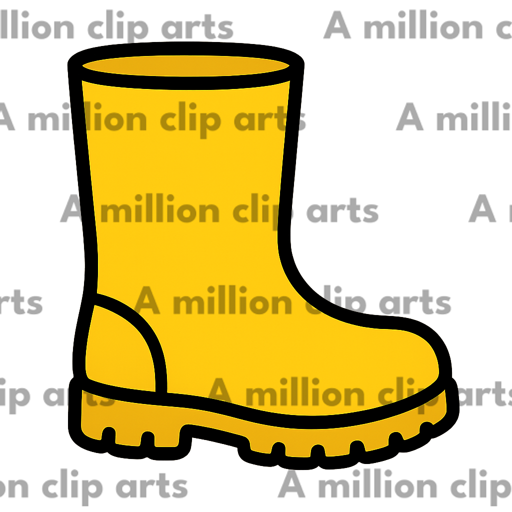 Yellow Boot clipart