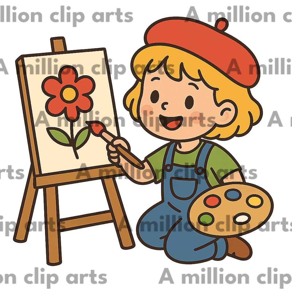 Child Artist clipart