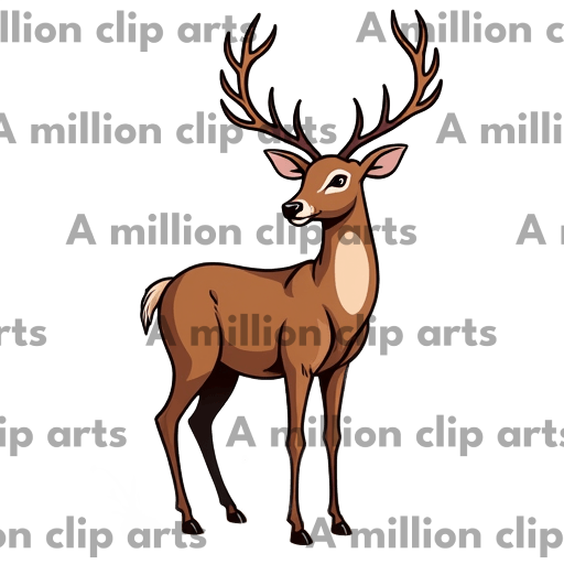 Deer Cartoon clipart