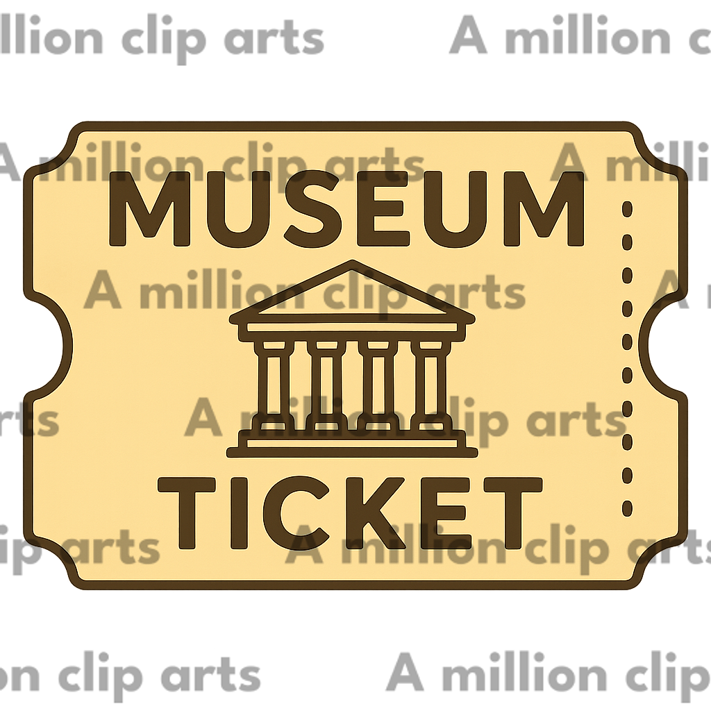 Museum Ticket clipart