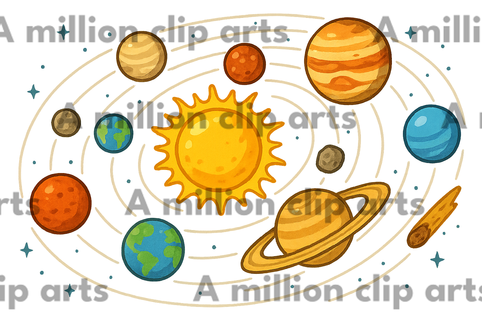Solar System clipart