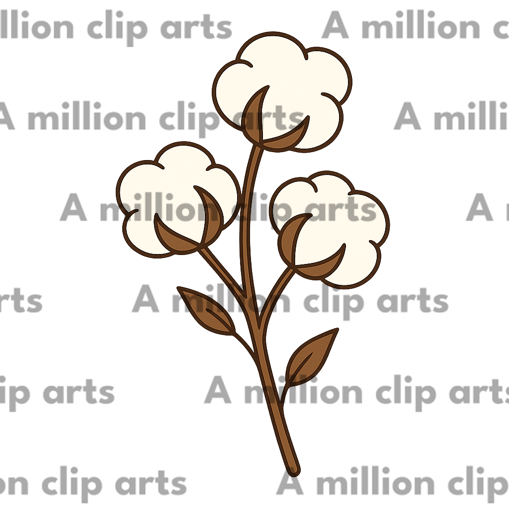 Cotton Flowers clipart