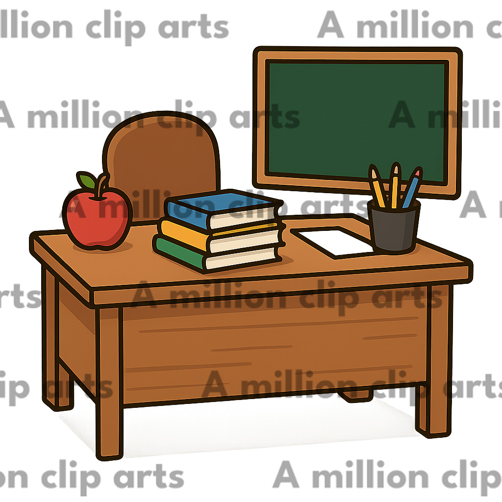 Desk Setup clipart
