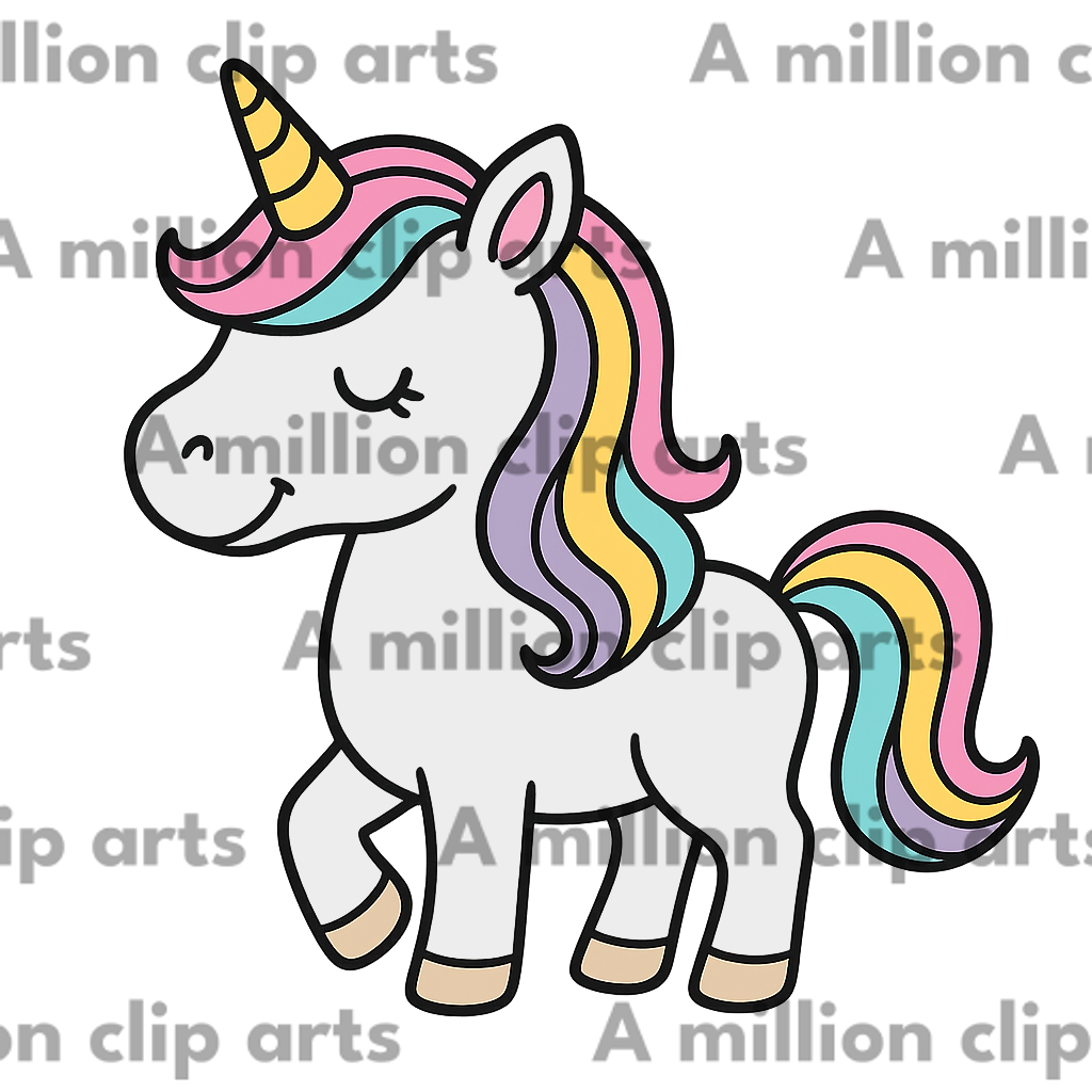 Cute Unicorn clipart