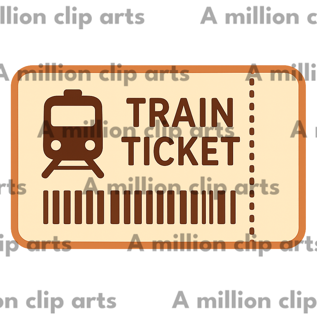 Train Ticket clipart