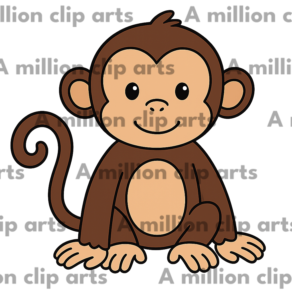 Happy Monkey clipart