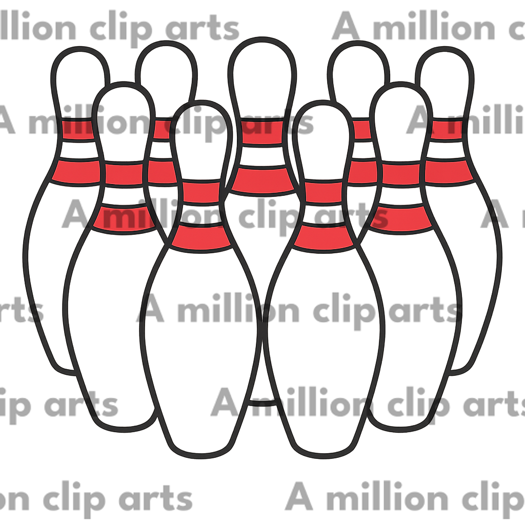 Bowling Pins clipart